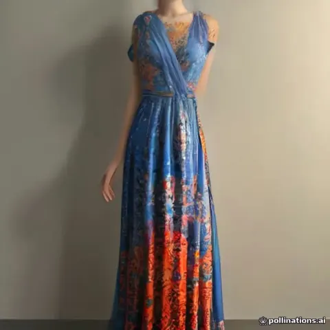 Batik Print Artisan Maxi Dress
